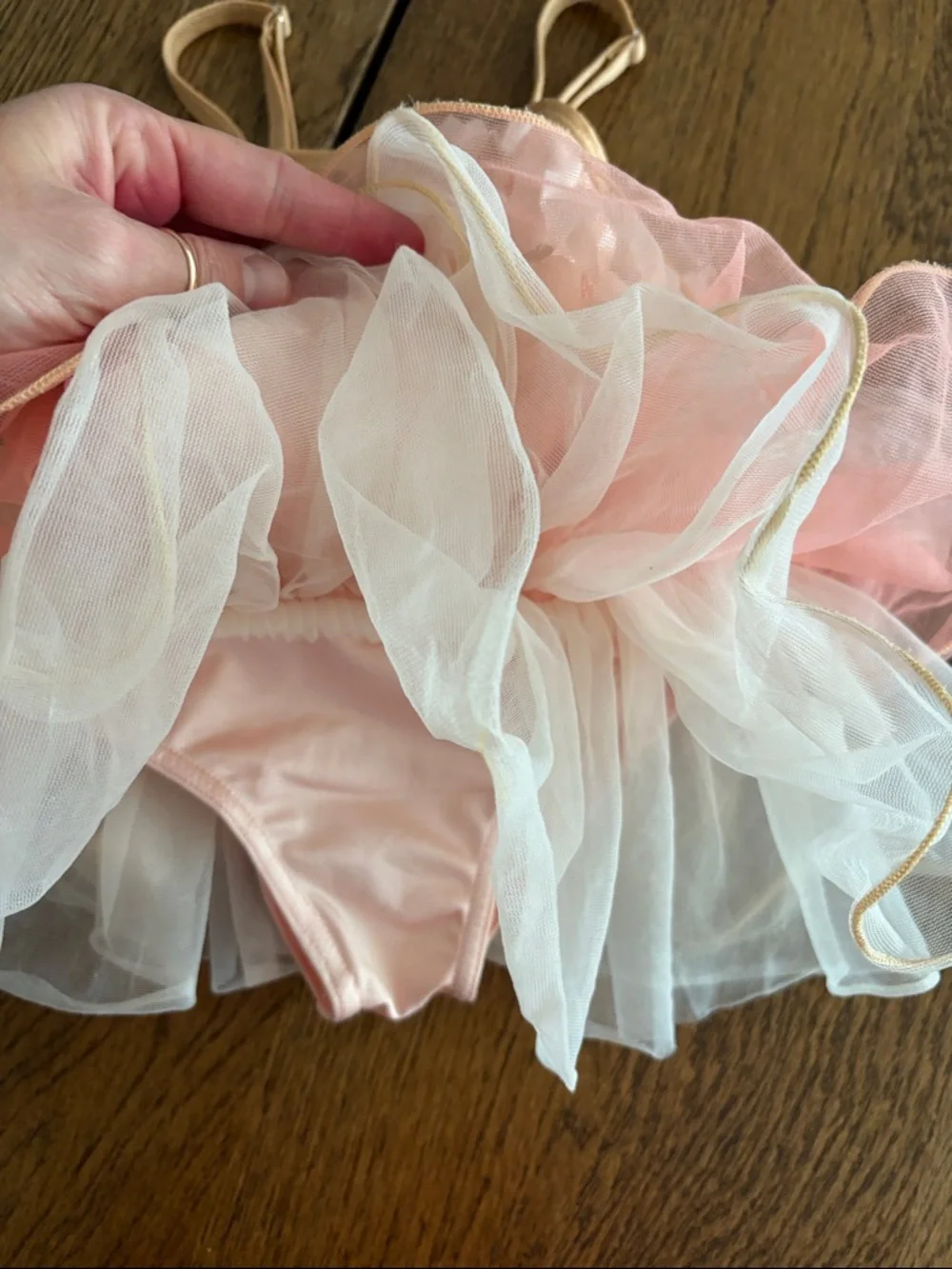 A Wish Come True 2-4Y Satin Slipper Kids Pink Floral Ballet Tutu Tulle Dress